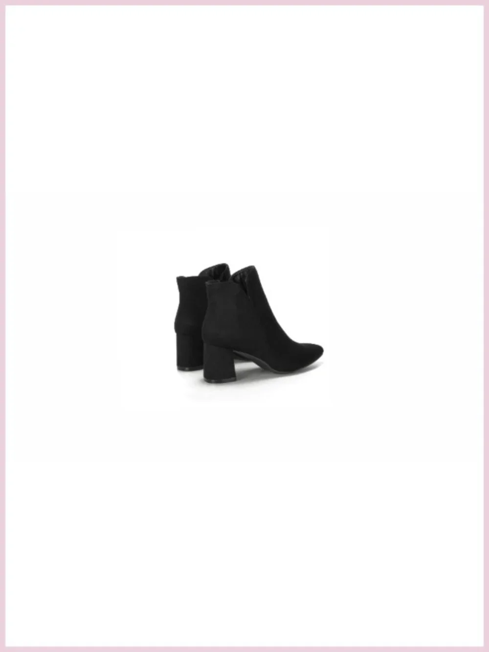 Women's Ankle Boots Chunky Block Heel Pointed Toe Suede Dressy Booties